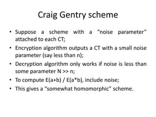 Image result for Homomorphic Encryption Algorithm Craig Gentry