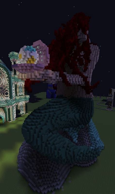 Minecraft Mermaid Statue Tutorial 的图像结果