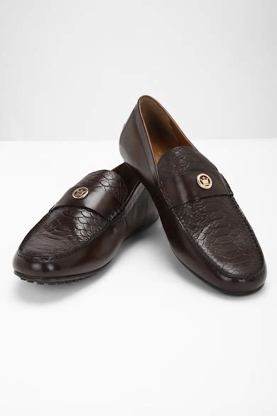 Louis Philippe Formal Shoes, Men Brown Leather Slip Ons for Footwear at ...