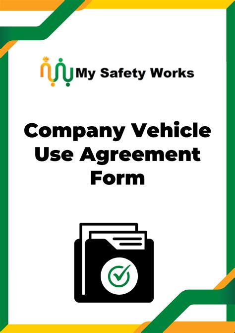 Company Vehicle Use Agreement Template