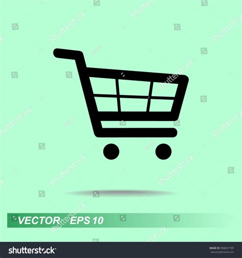 Shopping Cart Sign Icon Vector Illustration Stock Vector 358657739 ...
