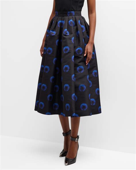 Alexander McQueen Draped Circle-Cut Skirt | Neiman Marcus