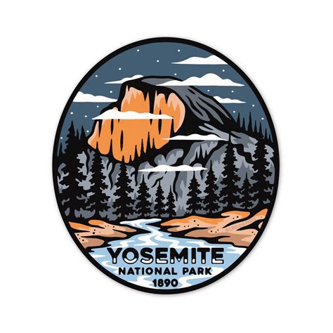 Yosemite National Park Retro Sticker – Love Our Parks