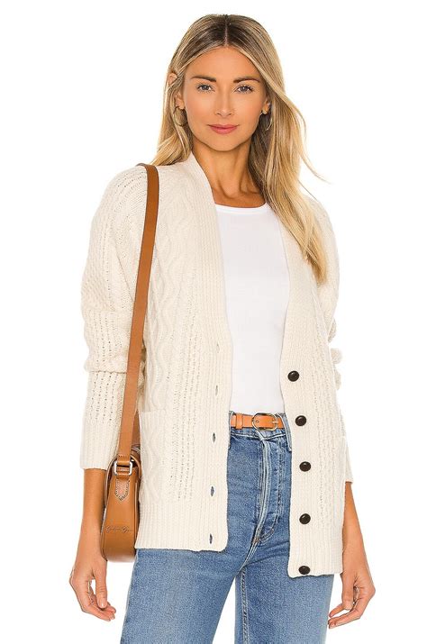 RE/DONE 50s Fisherman Cardigan in Ivory | REVOLVE