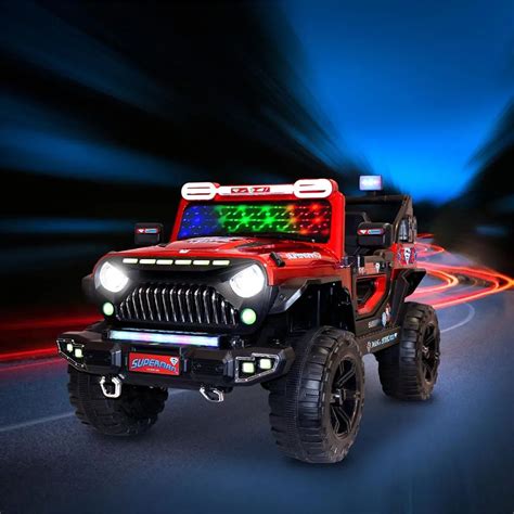 StarAndDaisy 12V Kids Ride-On Jeep | Remote & LED Lights