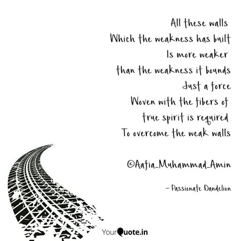 All these walls Which th... | Quotes & Writings by Aafia Muhammad Amin ...