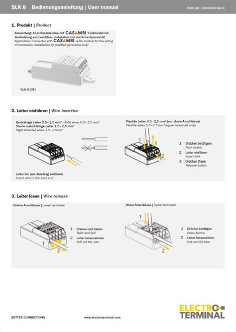 User manuals | Electro Terminal