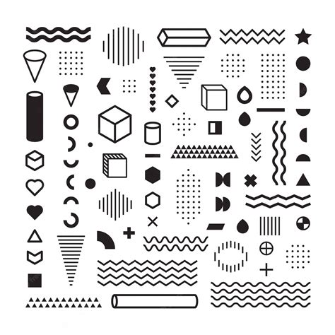 Pattern hipster abstract. form geometric line and variety shapes ...