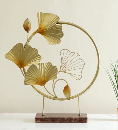 Buy vedas Multicolor Iron Abstract 6 Flower Table Decor Showpiece (Size ...