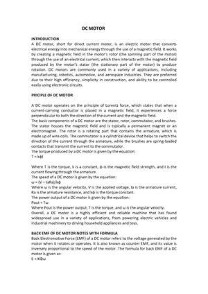 DC Generator (PART 1) - NOTES OF DC GENRATOR PART 1 - DC GENERATOR ...