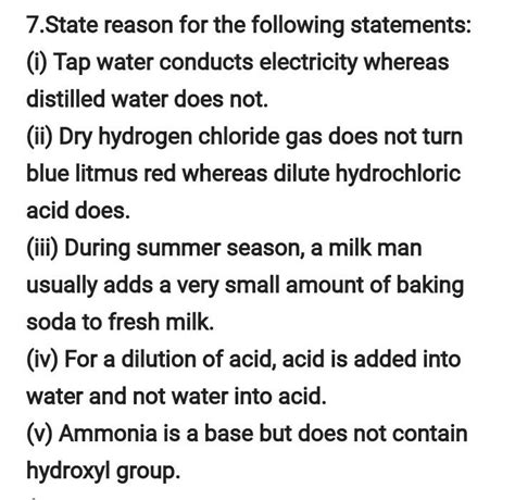 acid base and salt class 10 important question - Brainly.in