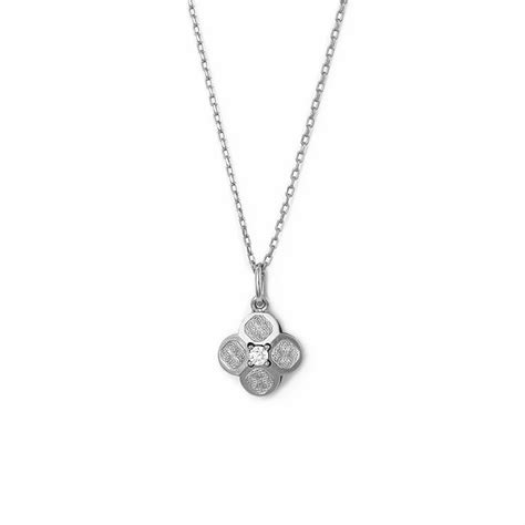 Silver Mini Flower Pendant with Chain – Silberry
