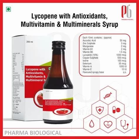 Lycopene With Multivitamins & Multiminerals Syrup - Vitacam - B Syrup ...