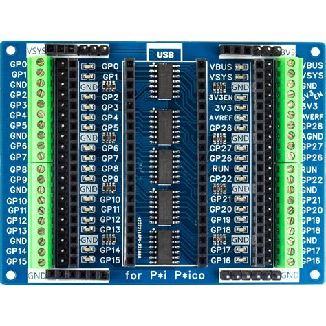 yddmyo Mini Terminal Breakout Board for Raspberry Pi Pico, Pico H, Pico ...