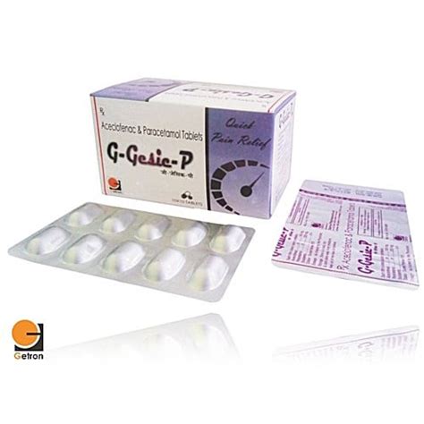 G- GESIC-P Quick Pain Relief Tablets Getron Pharmaceuticals