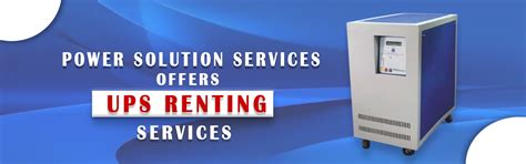 UPS on Hire & Rent | Power Solution Services
