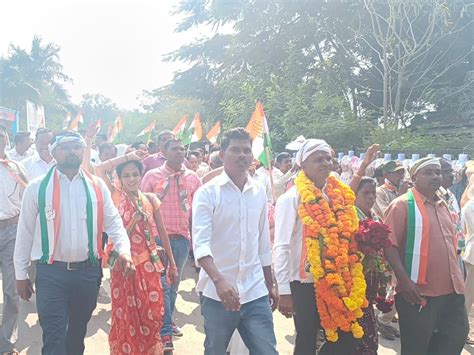 Dang 173 assembly seat candidate Mukesh Patel held rally in Jangi ...