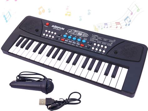 Buy Toyshine 37 Key Piano Keyboard Toy for Kids DC Power Option ...