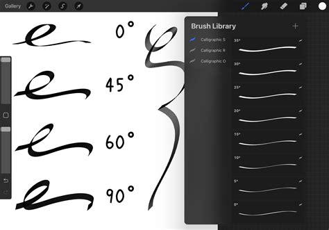 Procreate Sharp Calligraphic Brushes Graphic by 103cia · Creative Fabrica