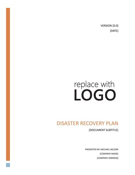 Rezultat imagine pentru Disaster Recovery Plan Example