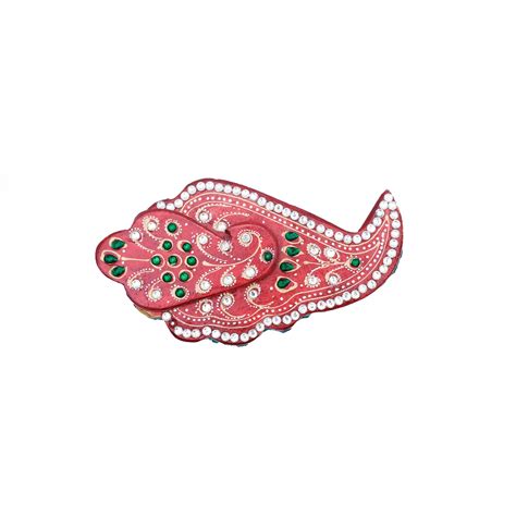 Handicrafts Red Marble Chopra for Mandir Stote Kumkum