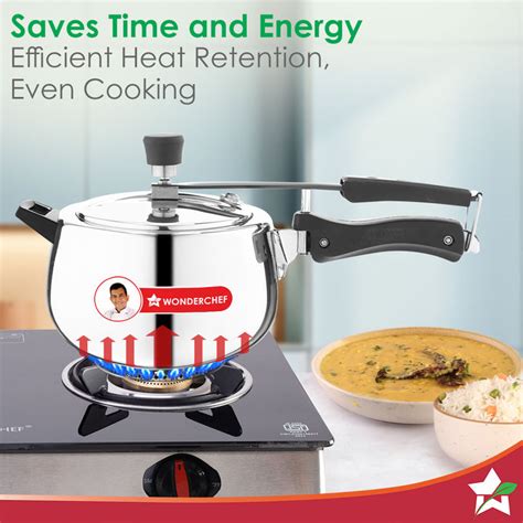 Wonderchef Nigella Triply Inner Lid Pressure Cooker 5L