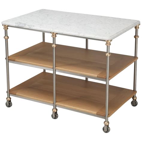 Duparquet Range Company Stainless Steel Kitchen Island at 1stDibs ...