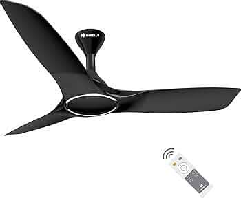 Havells Stealth Air BLDC 1200mm Ceiling Fans (Mettalic Black, Pack of 1 ...