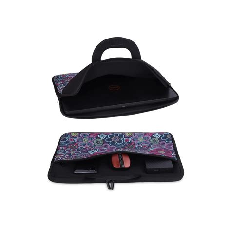 Buy The Clownfish Floral Polyester Unisex 13 Inch Tablet Laptop Bag Online