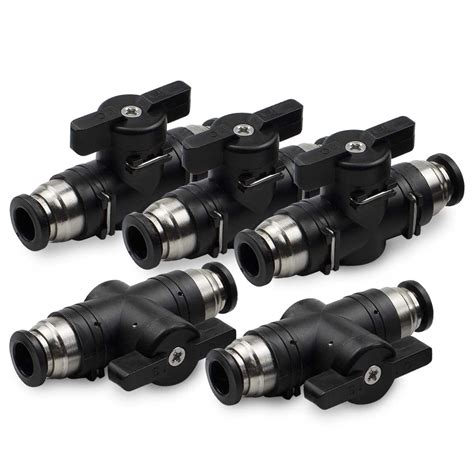 Bwintech 5 Pcs 8mm Pneumatic Ball Valve Push To Connect | Desertcart INDIA