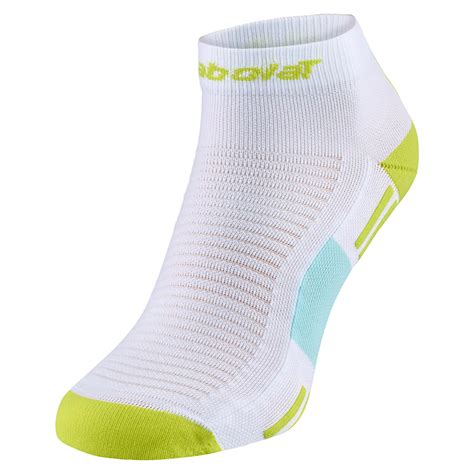 Babolat Padel Quarter Socks Unisex White Yellow – Padelit