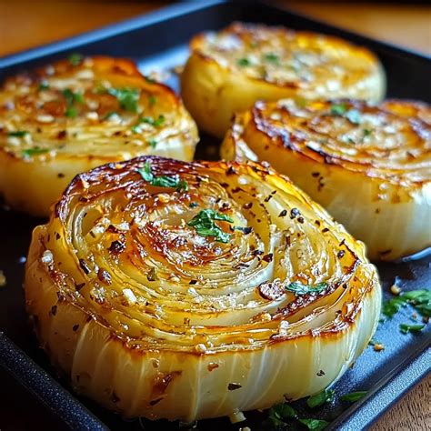 Oven Roasted Garlic Cabbage Steaks - Cooking Circuit