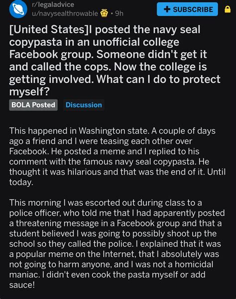 Navy Seal Copypasta Meme