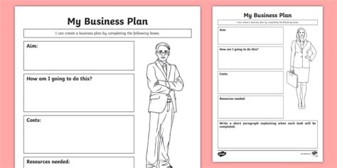 Business Plan Worksheet 的图像结果