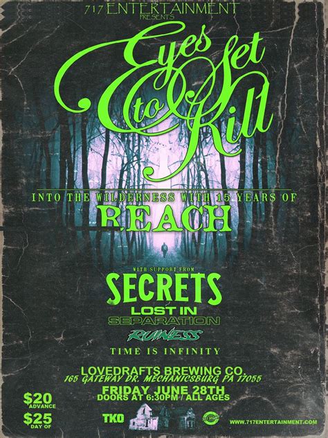 Eyes Set To K*ll "15 Years of Reach" Tour w/ Secrets, Lost in ...