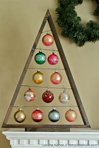 Image result for Wooden Ornament Tree Display