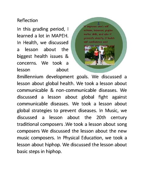 Image result for Reflection Letter Example