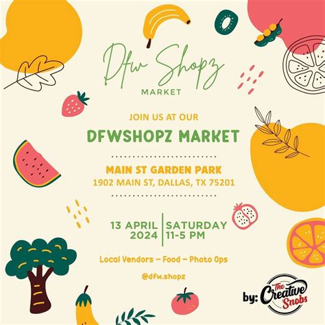 DFWSHOPZ MAIN ST GARDEN PARK MARKET, Main Street Garden, Dallas, 13 ...