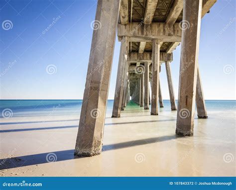 Pensacola Beach Fishing Pier Stock Photo - Image of ocean, beach: 107843372