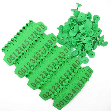 Probeeallyu 100pcs Cattle Tpu Ear Tags With Number Goats Marking ...
