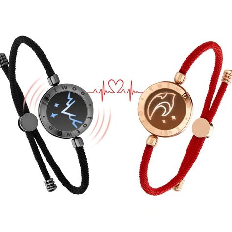 Totwoo Long Distance Touch Bracelets For Couples, Vibration & Light Up ...