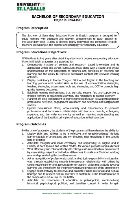 English Education Major - Career Education