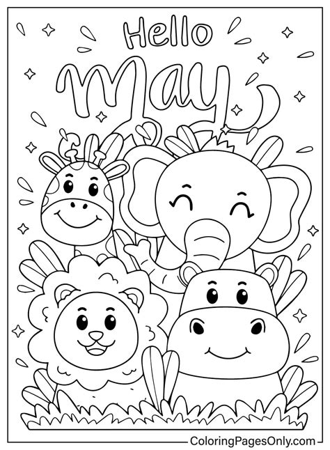 May Coloring Pages Printable [2025]