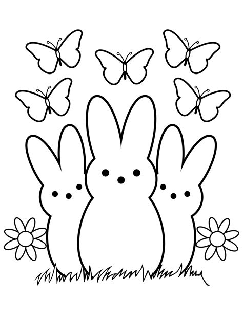 Peep Coloring Sheet Printable