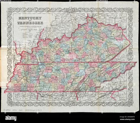 Kentucky and Tennessee , Kentucky, Maps, Tennessee, Maps Norman B ...