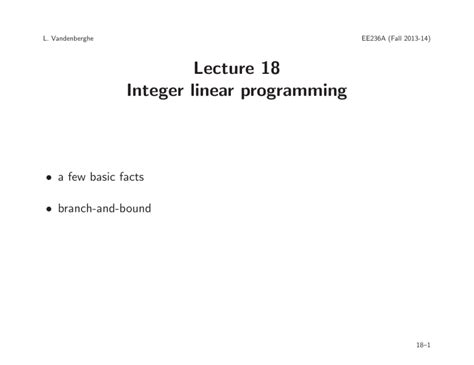 Image result for Introduction to Integer Linear Programming