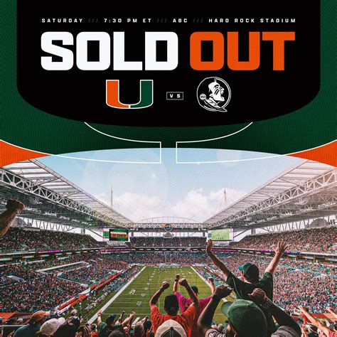 Tomorrow’s game vs. FSU is officially sold out. First home sell-out ...