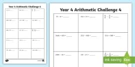 👉 Year 4 Arithmetic Challenge 5