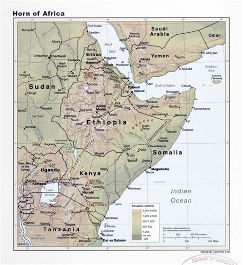 Horn Of Africa Map