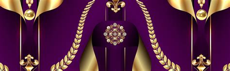 Download wallpaper gold, design, pattern, purple background, section ...